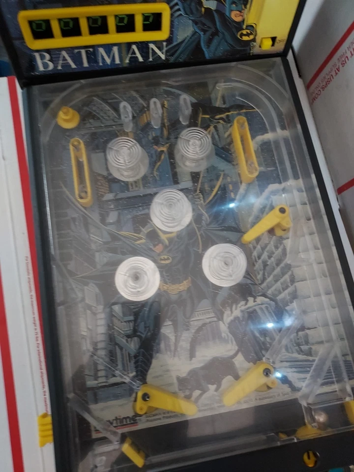 1988 Playtime Batman Animated Series Electronic Pinball For Parts Only - T6#200 - Image 4 of 4
