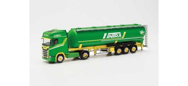 Herpa 316057 - 1/87 Scania CS 20 HD Silo Trailer 'Intra' (Poland/Iłowa) - New