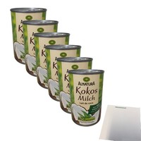 Alnatura Bio Kokosmilch 6Er Pack (6X400Ml) + Usy Block