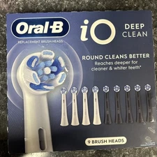 Oral Bp iO Deep Clean Round Replacement Toothbrush Heads , 9 Pack