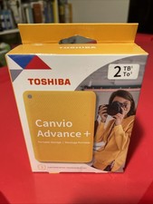 New Toshiba Canvio Advance Plus 2TB Portable External Hard Drive Yellow Sealed