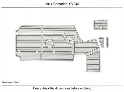2013-2016 Centurion SV244 DuraEVA Boat flooring