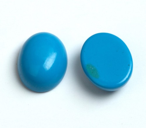 AAA Arizona Turquoise Oval Flat Back Loose Gemstone For Assorted All Jewelry - Picture 2 of 17