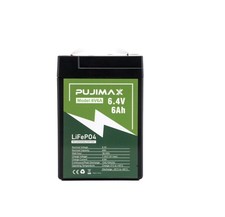 6V 6Ah LiFePO4 Lithium Battery With BMS for Scooter Fish kid car RV Motor