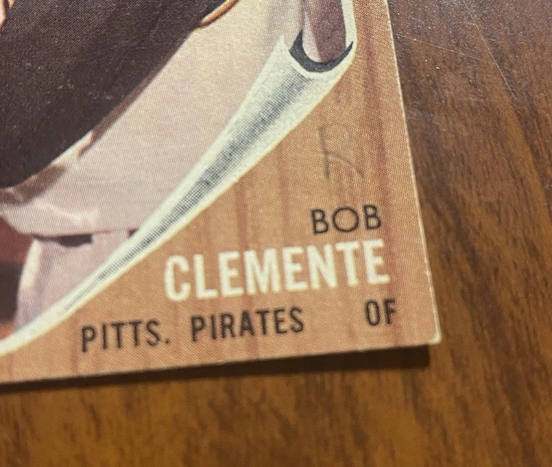 1962 Topps #10 Bob Roberto Clemente Salón de la fama Piratas excelente marca (MK) Foto 2 de 3