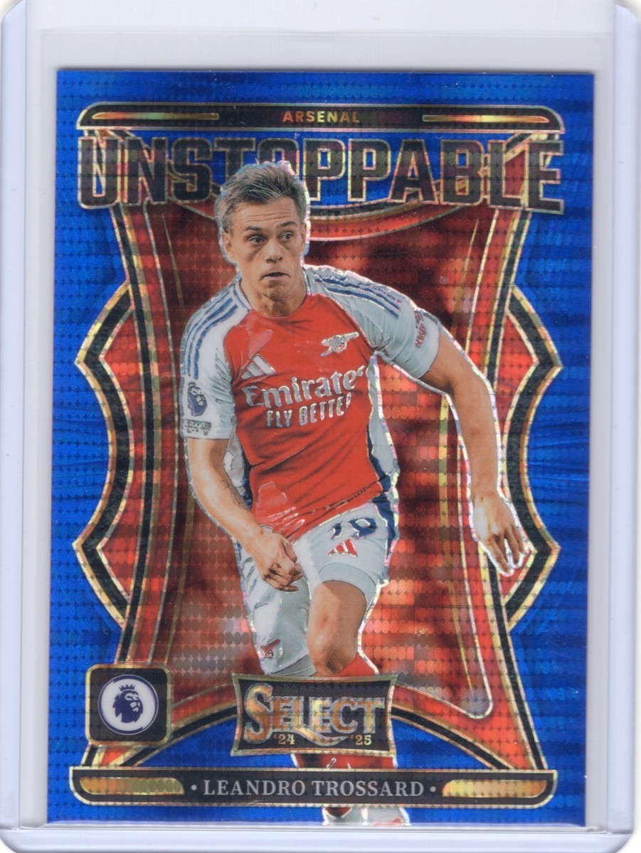 2024-25 Panini Select EPL - Unstoppable Leandro Trossard #7 Blue