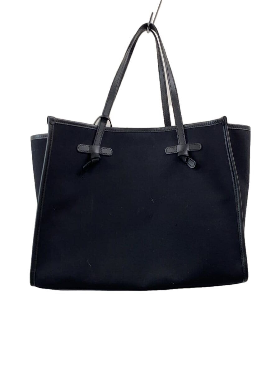 GIANNI CHIARINI Black Canvas Tote Bag with Detachable Bag-in-Bag