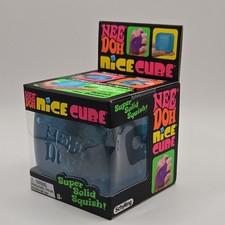 Nee Doh Nice Cube - Super Solid Squish  Blue - Brand New/Factory Sealed 