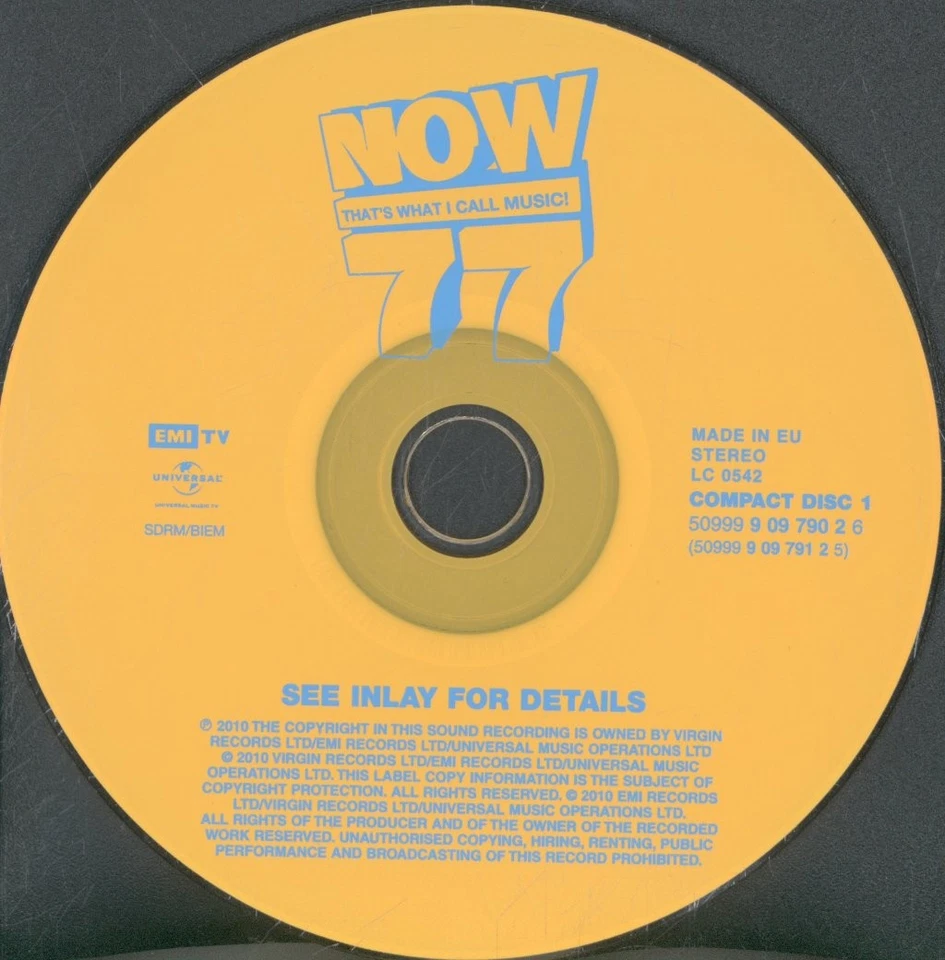 Various Artists Now That's What I Call Music 77 double CD Europe Emi 2010 - Bild 3 von 4