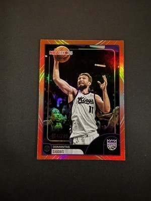 2025-26 Hoops #204 Domantas Sabonis Red-Orange Rainbow /249