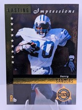1998 Pinnacle Mint Collections Barry Sanders #3 Lasting Impressions HOF Lions
