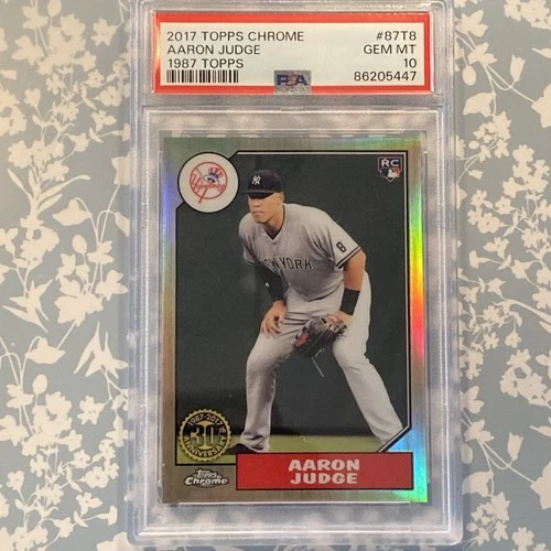 2017 Topps Chrome 1987 Design Aaron Judge #87T-8 (RC) Refractor💎PSA 10 GEM📈