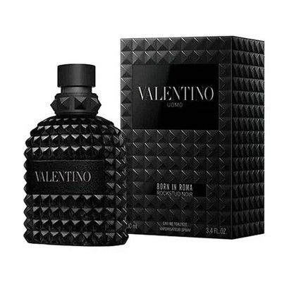 Valentino Uomo Born In Roma Rockstud Noir EDT 3.4 oz/100ml for Men New In Box