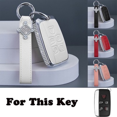 Zinc Alloy Leather Car Key Case Cover For Land Rover Range Rover Sport LR4 LR2