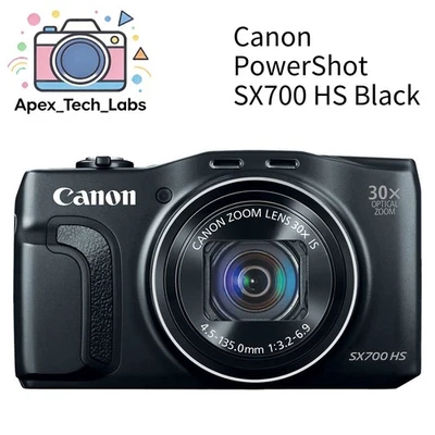 Cámara digital Canon PowerShot SX700 HS 16,1 MP 30x zoom óptico negra Wi-Fi NFC - Imagen 1 de 4