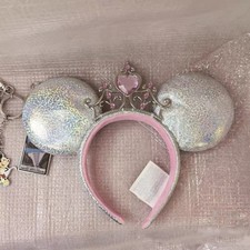 Disney.Parks Princess Iridescent Tiara Minnie Mouse Ears Headband 2025