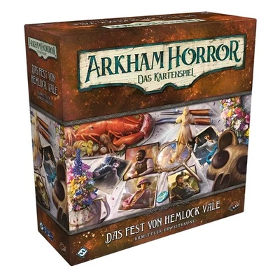 ASMODEE NORTH AMERICA, INC. GW87f1 Arkham Horror: Das Fest von Hemlock Vale/Ermittler Neu & OVP