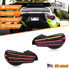 1Pair Smoked LED Tail Lights for Toyota 86 GT86 Subaru BRZ & Scion FRS 2012-2023