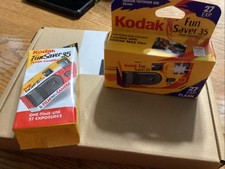 2 Vintage Kodak FunSaver 35mm Camera 24 Exposure Film, Brand New Sealed