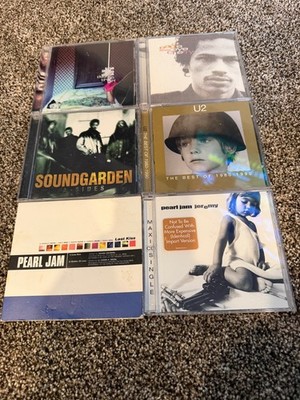 90s Alt Rock CD Lot x6 | Pearl Jam x2 Singles, Soundgarden A-Sides, U2 x2, Eagle