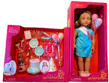 Our Generation Anita 18" Birthday Party Doll and Sweet Celebration Birthday Set