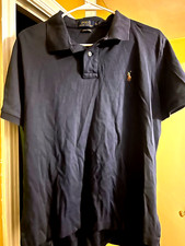 Polo Ralph Lauren Men's XL Blue Short Sleeve Collared 100 Cotton Polo Shirt