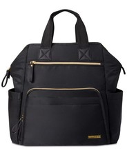 SKIP HOP Mainframe Wide Open Diaper Backpack Black - BRAND-NEW 