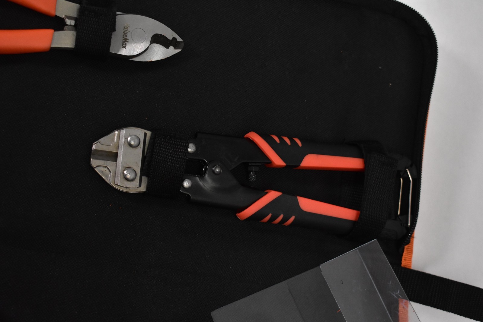 ValueMax 3-Piece Bolt Cutter and Pliers Set with Case Heavy Duty Orange Black