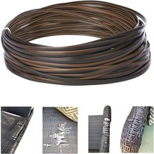 120 Ft Wicker Repair Kit, Plastic Supplies, Gradient Dark Brown