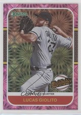 2021 Panini Donruss Highlights Pink Fireworks Lucas Giolito #HI4 0i6y