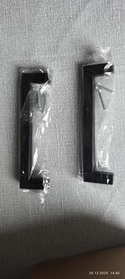 Ravinte 30 Stück Küchentürgriffe schwarz Griffe für Schränke 96 mm