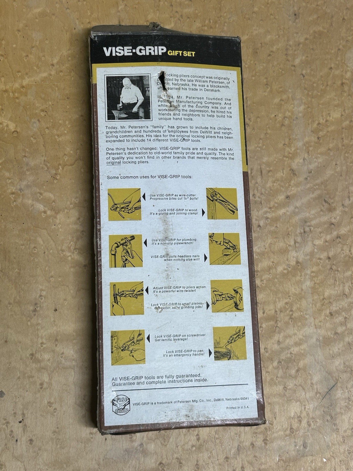 Vise Grip USA 5wr 10WR Locking Pliers Dewitt Peterson new In Box Rare 🇺🇸NOS