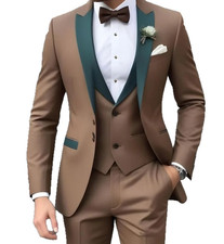 Mens Suits Wedding Tuxedo Formal Bestman Bespoke Business Blazer Workwear New