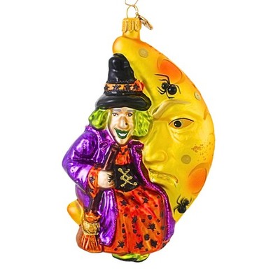 Blubom 6.00In Witch On The Gold, Glass, Halloween Moon 2022399