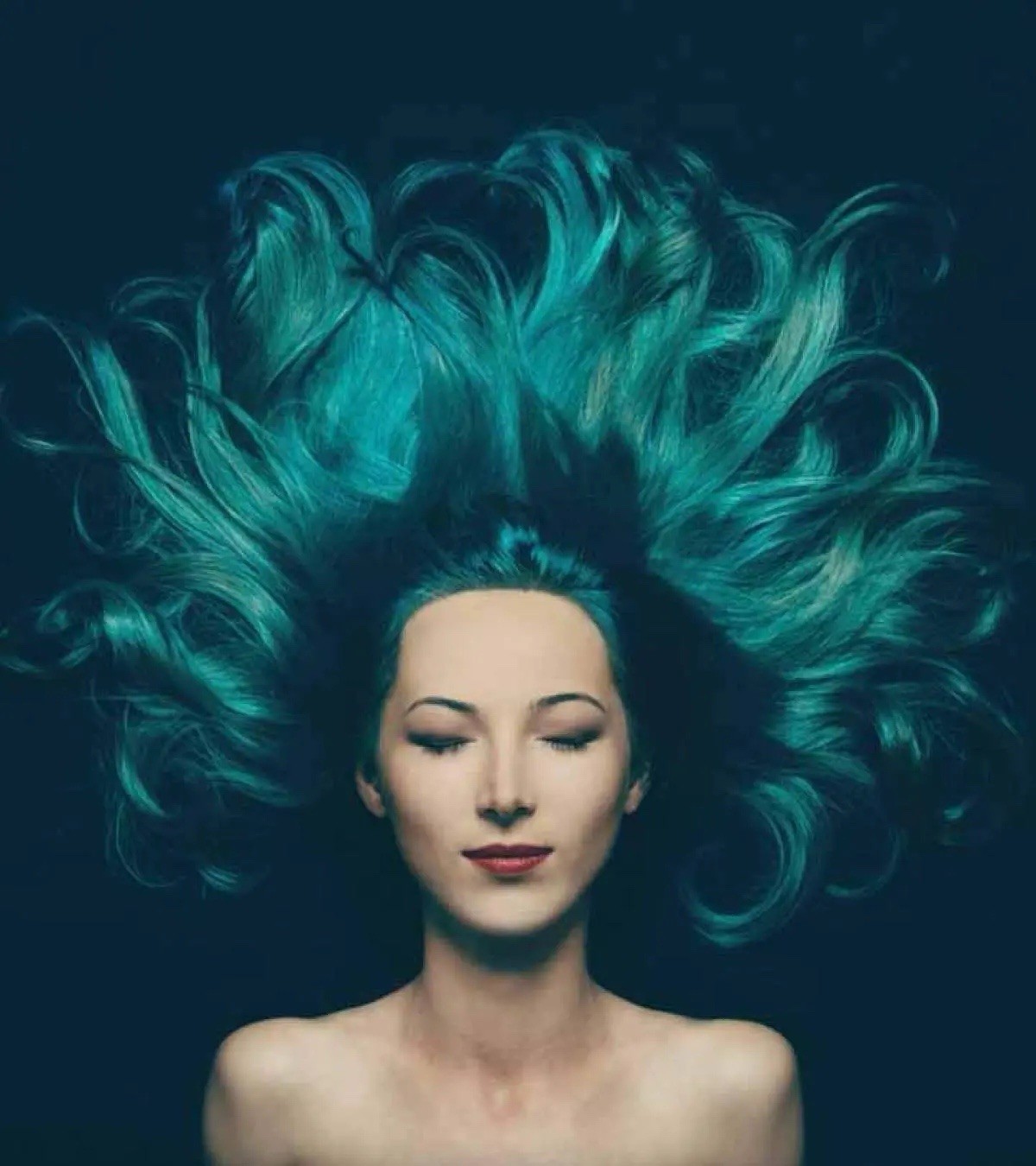 Dark Teal Blue Green