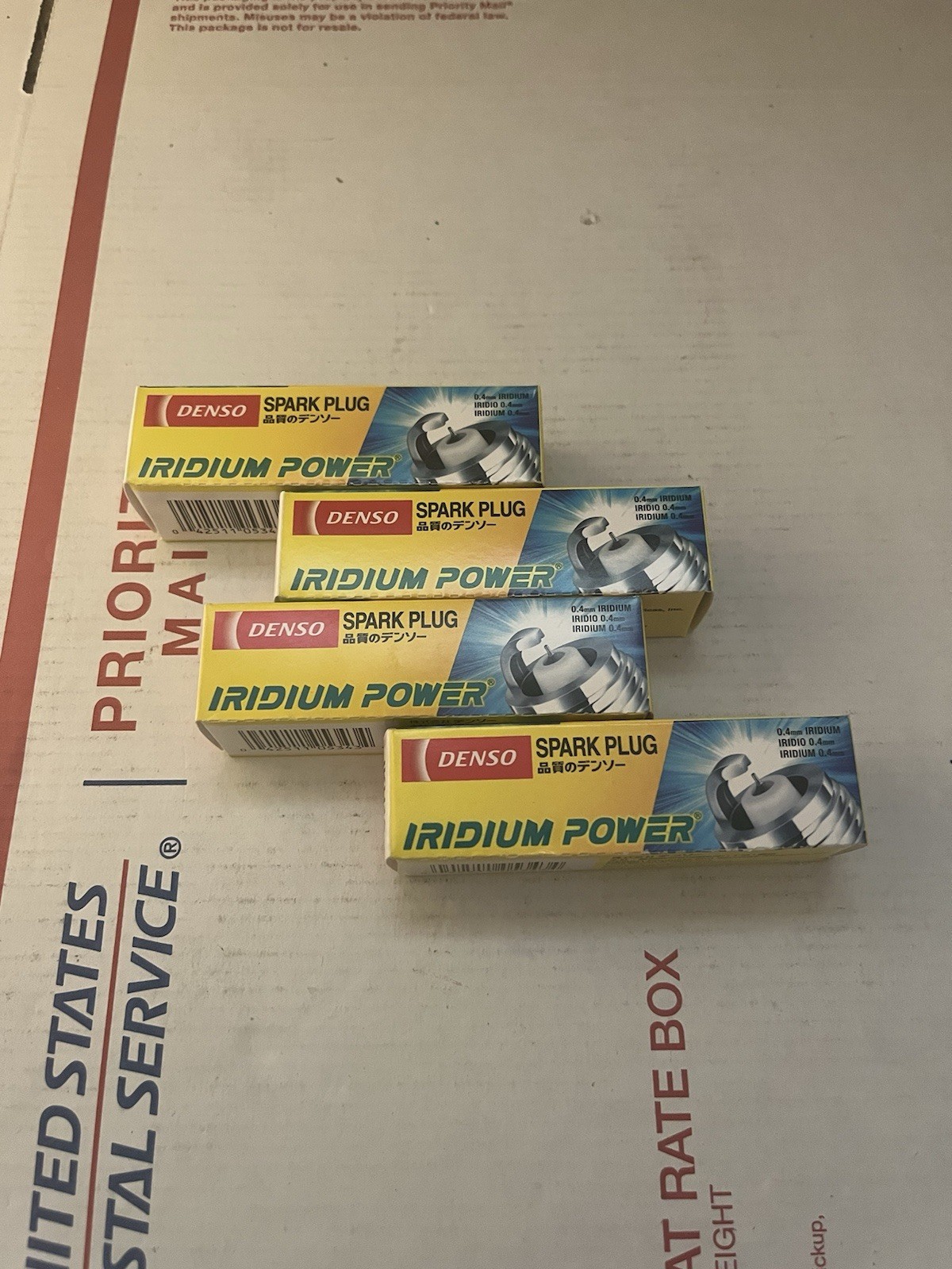 Brand NEW Genuine Authentic DENSO 5343 Iridium Power Spark Plugs 1KH16 4 Pack