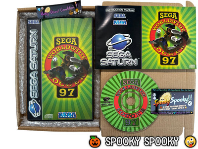 Sega Worldwide Soccer 97 Sega Saturn - UK PAL sehr guter Zustand mit Plastikhülle - Tracked