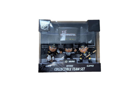 Boston Bruins Lil' Teammates Slapper, Goalie, & Umpire Arena set of 3  NHL