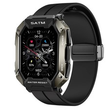 for AMAZTIM C20 Band, Soft Silicone Magnetic Buckle Sport Straps for Kospet T...