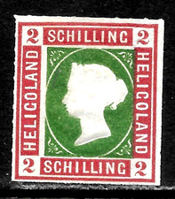 HICK GIRL-OLD MINT  HELIGOLAND  SC#3    QUEEN  VICTORIA, ROULETTED         X2190