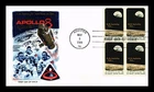 Dr Jim Stamps Apollo 8 Space Mission Block First Day Cover Fleetwood Cachet