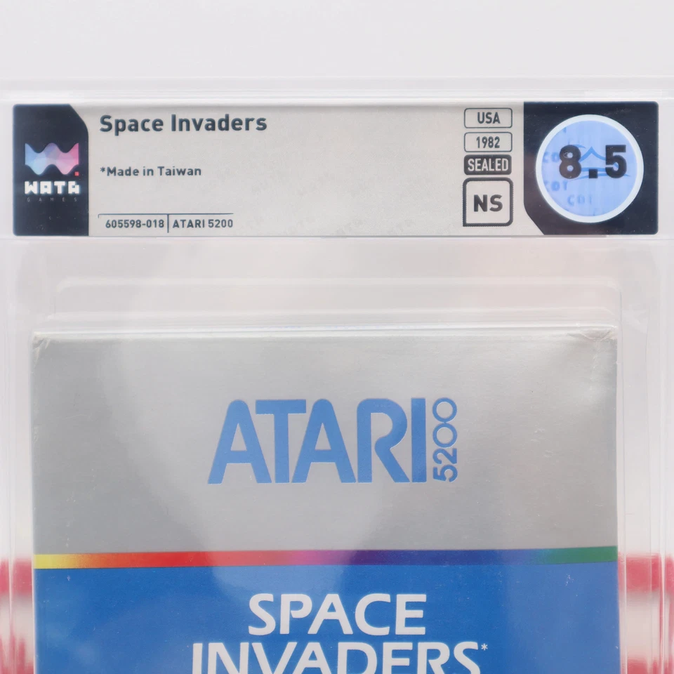 Atari 5200 Game SPACE INVADERS - WATA GRADED 8.5 NS! BRAND NEW & Glue Sealed! - Image 2 of 4