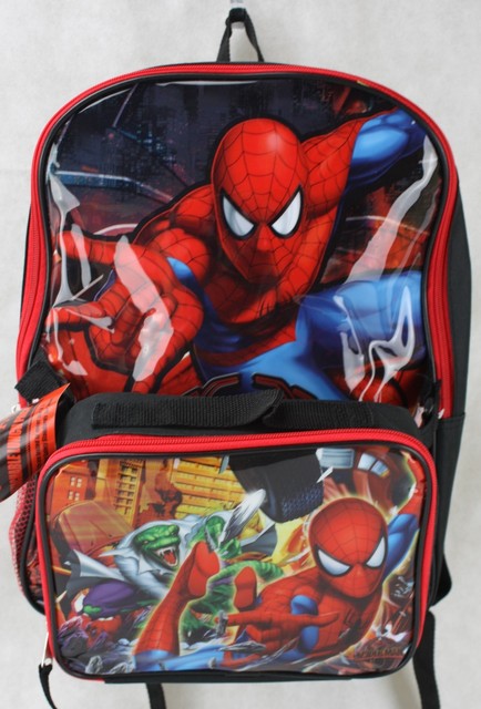red and black bookbag