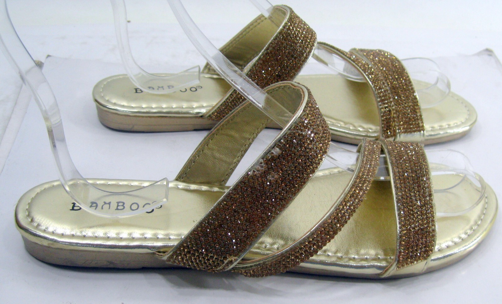 APL Sandali donna BAMBOO ORO SLIP ON PUNTA APERTA taglia 7