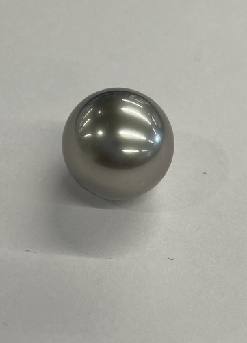 Runde Südseeperle 14,5 mm Tahiti.  Schöne Pfauenfarbe. toller Glanz - Bild 8 von 11