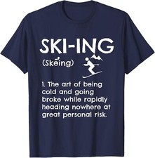 Funny Skiing Definition Ski Gift Idea For Skiers Unisex T-Shirt