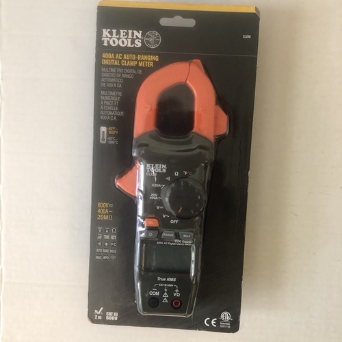 5 Klein ToolsCL220 Digital Clamp Meter Worklight Side Cut Pliers Wire