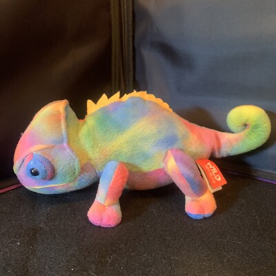 Wild Republic GECKO rainbow 10'' plush stuffed animal