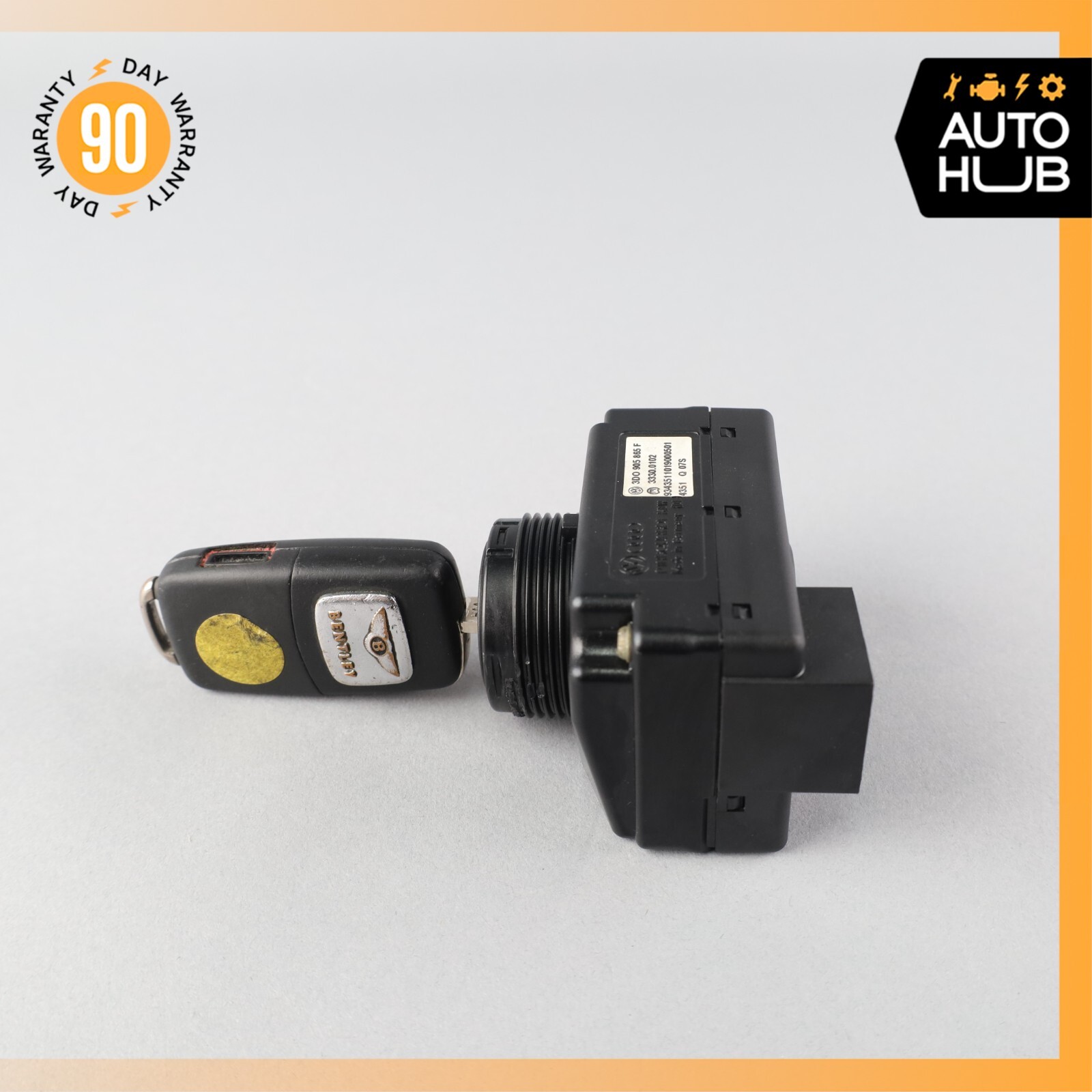 03-13 Bentley Continental GT GTC Start Ignition Switch Module w/ Keys OEM 81k