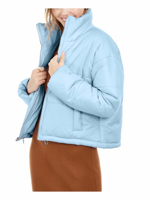 light blue pink jacket
